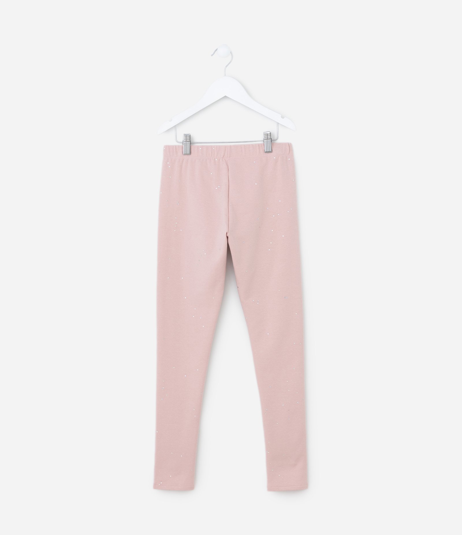 Calça Legging Infantil Quentinha com Brilhinhos - Tam 5 a 14 Anos Rosa 2