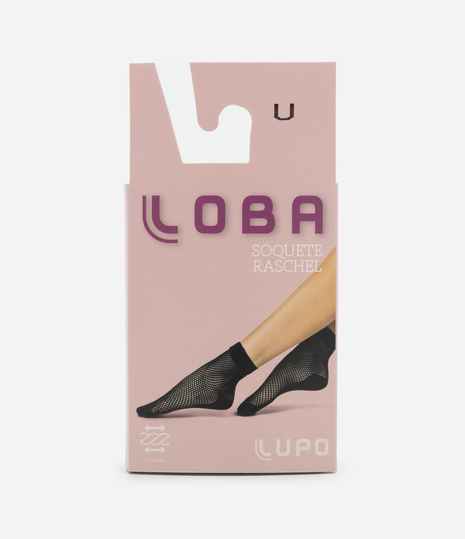 Meia Soquete Arrastão Curve e Plus Size Loba Preto 6