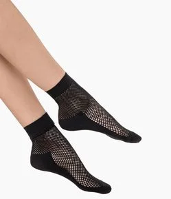 Meia Soquete Arrastão Curve e Plus Size Loba