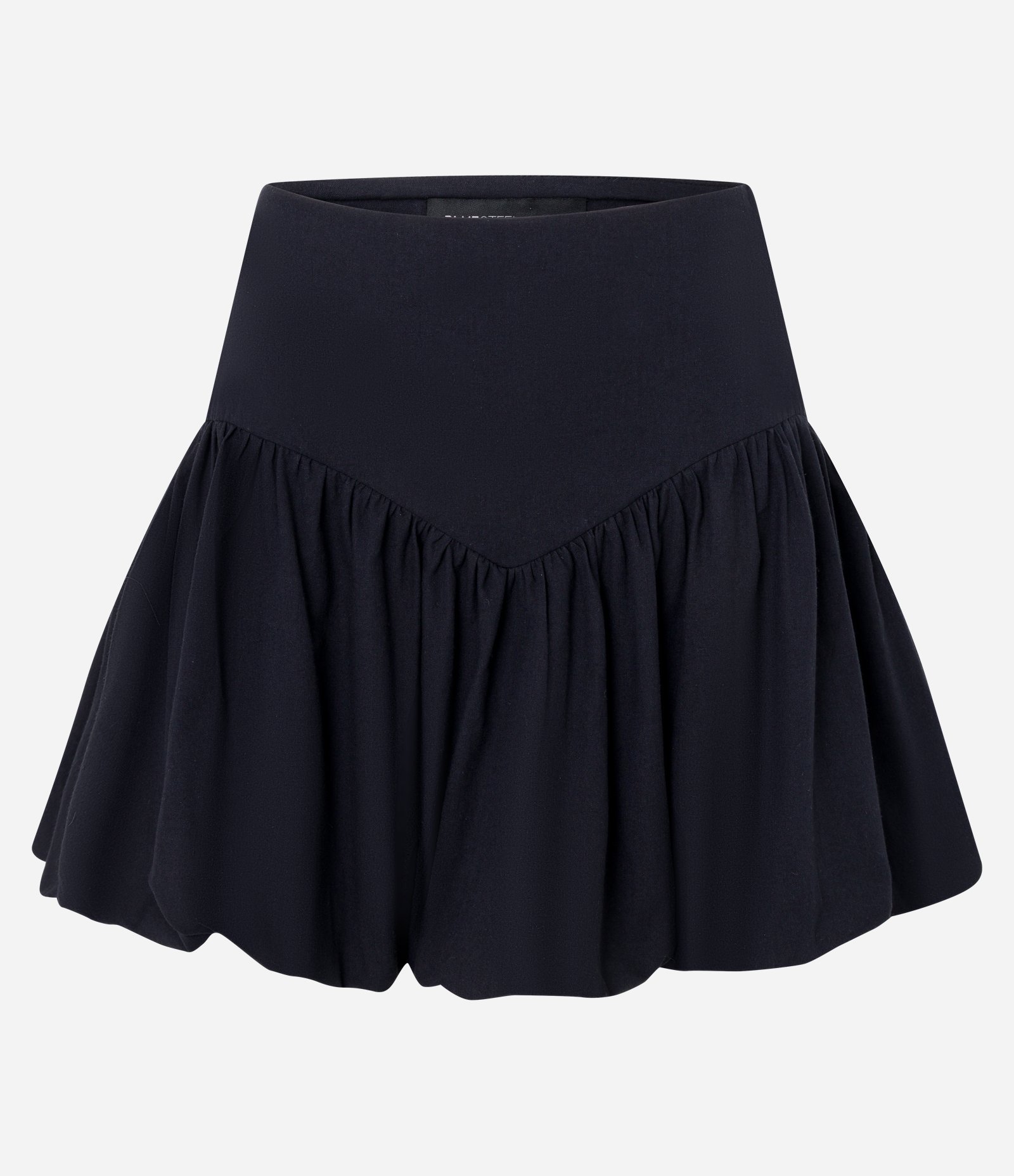 Short Saia Balonê em Tricoline com Caldeirão em V Preto 4