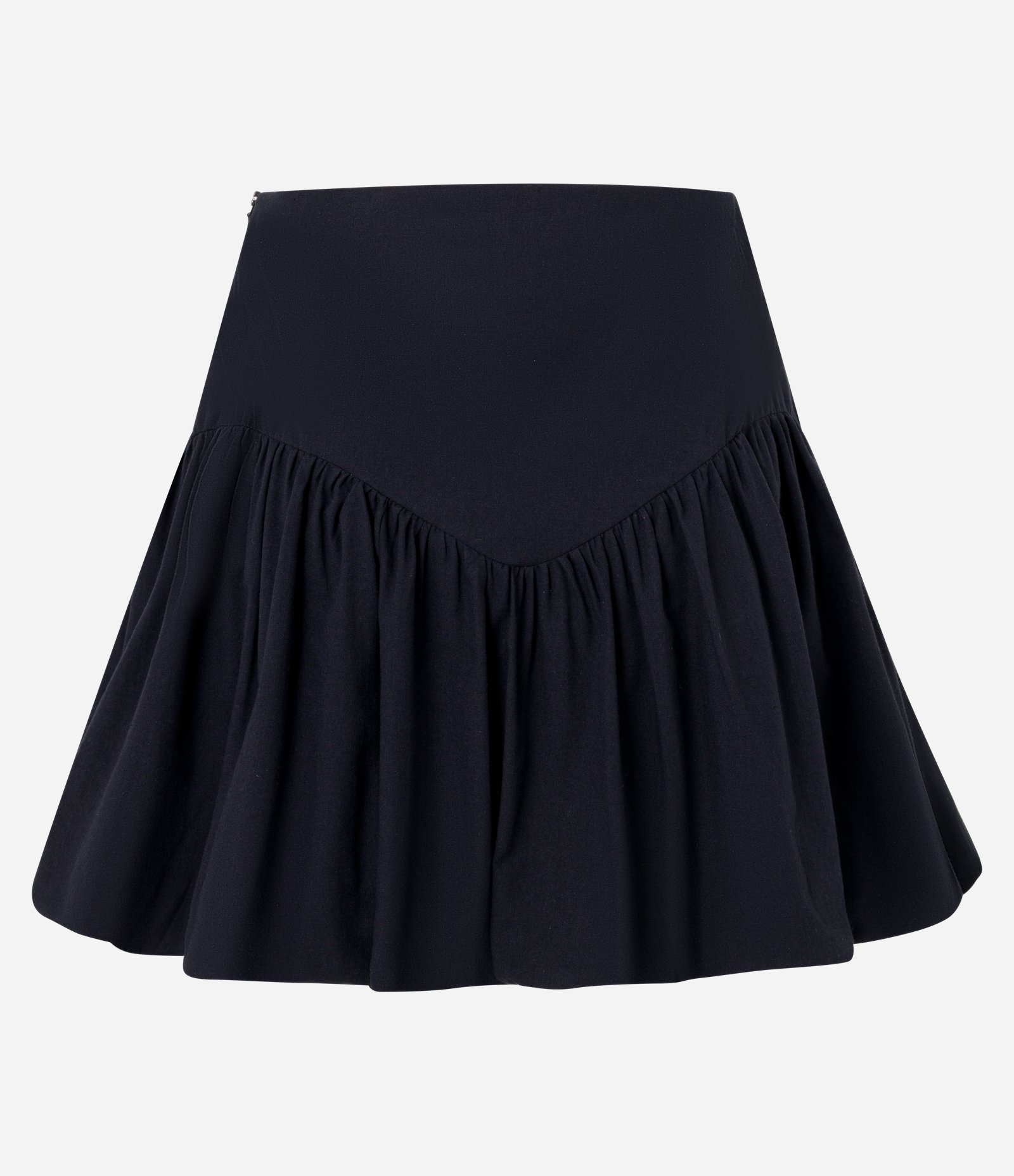 Short Saia Balonê em Tricoline com Caldeirão em V Preto 5