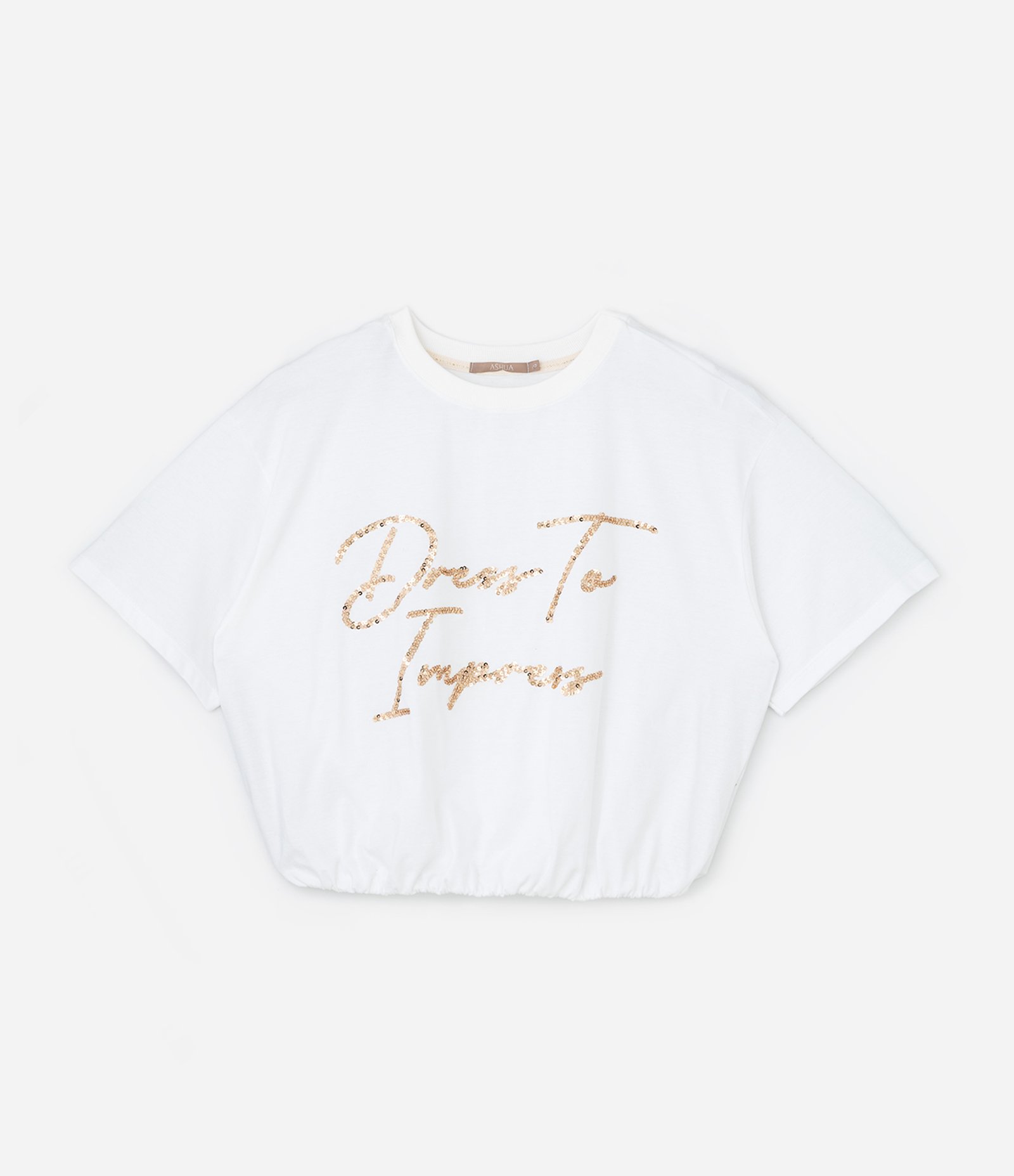 Blusa com Paetê Coleção Rita Carreira Curve & Plus Size Branco 7