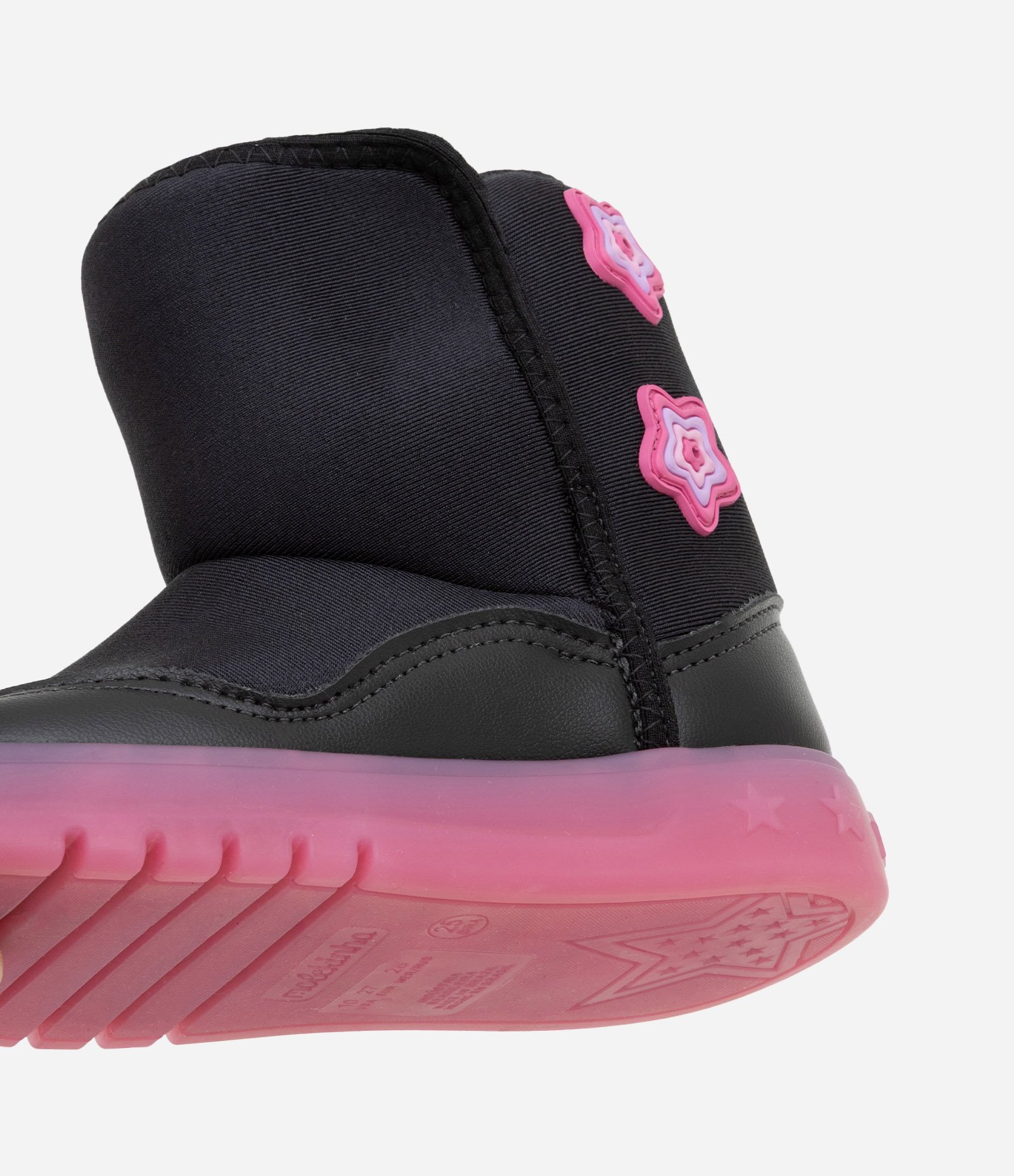 Bota Infantil com Patch de Estrelinhas e Sola LED Molekinha - Tam 20 ao 25 Preto 3
