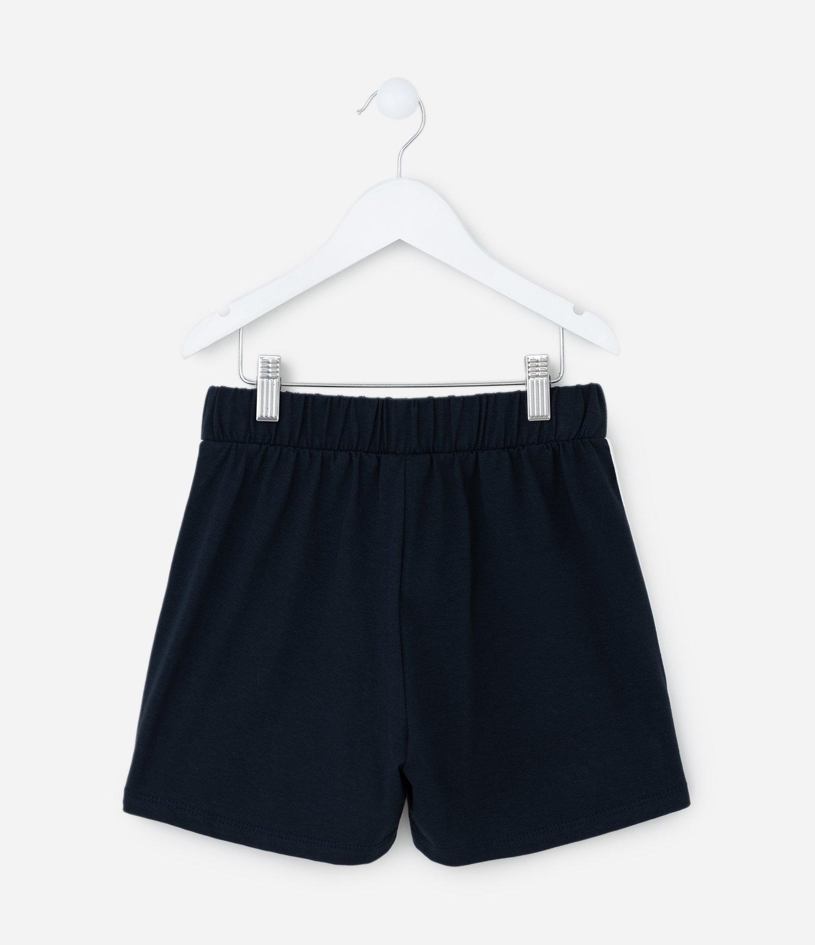 Short Infantil com Listras e Estampa do Stitch - Tam 5 a 14 Anos Azul Escuro 2