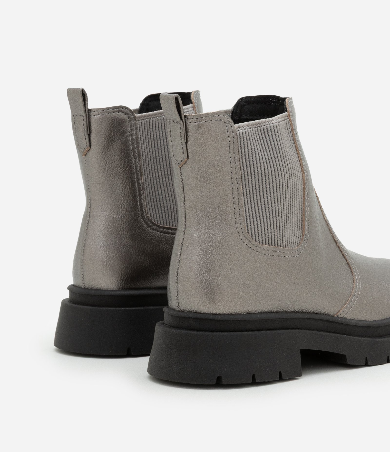 Bota Chelsea Infantil Metalizada Molekinha - Tam 28 ao 36 Prata 2