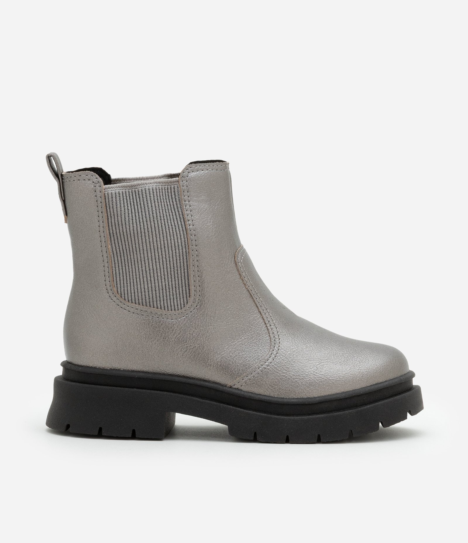 Bota Chelsea Infantil Metalizada Molekinha - Tam 28 ao 36 Prata 5