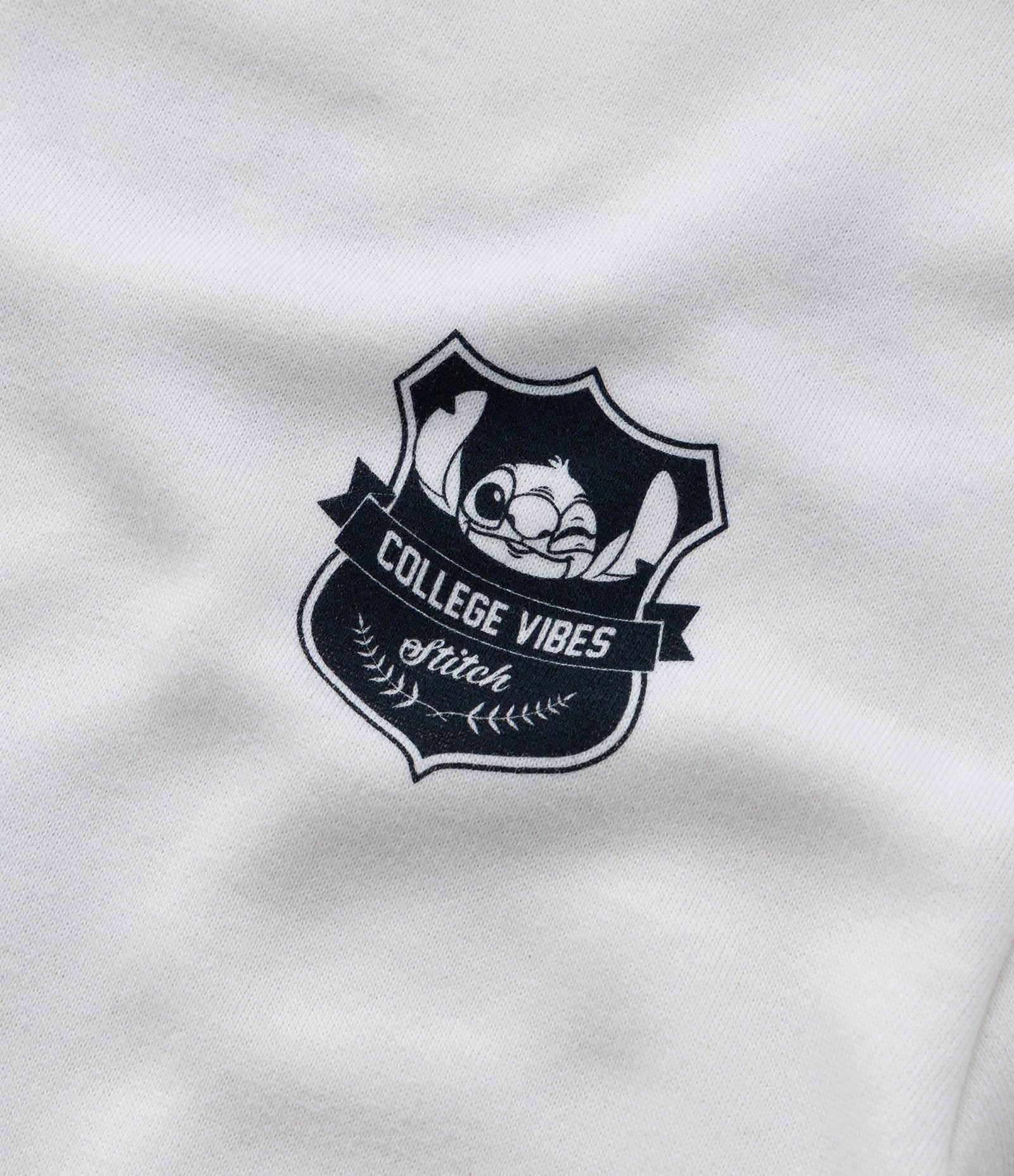 Casaco Infantil Oversized com Estampa Frente e Costas Stitch - Tam 7 a 14 Anos Branco 5