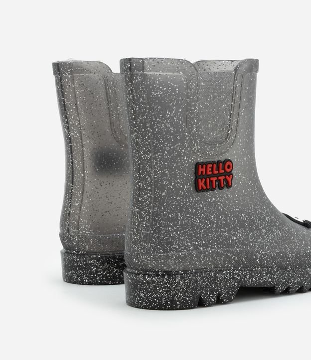 Bota Galocha Infantil com Patch da Hello Kitty - Tam 23 a 30