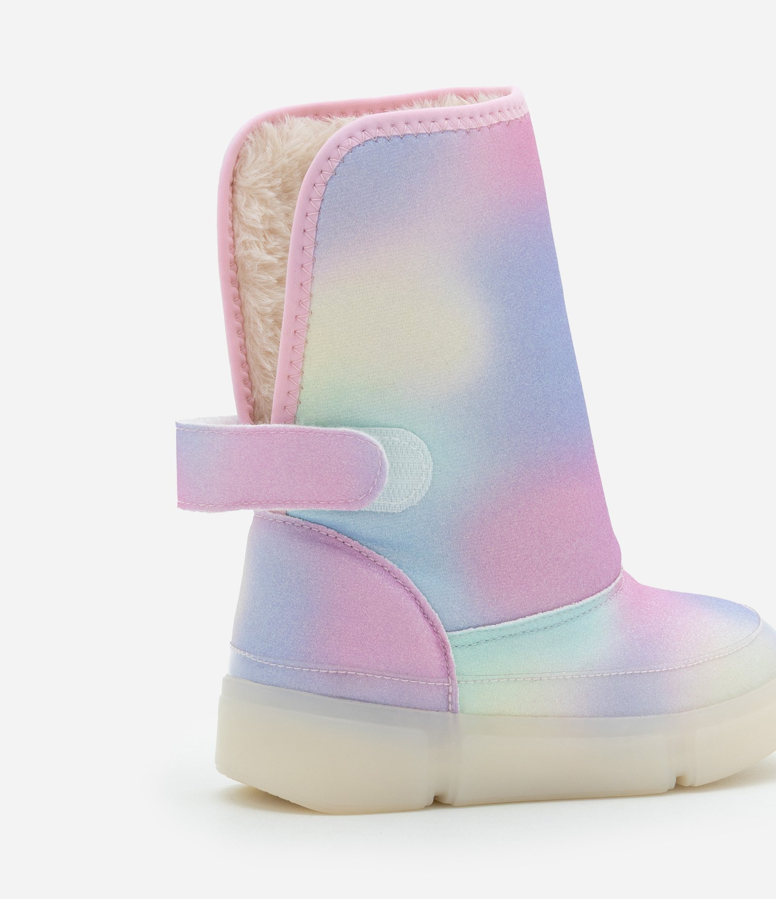 Bota Infantil com Sola LED e Estampa Tie Dye - Tam 20 a 30 Multicores 5