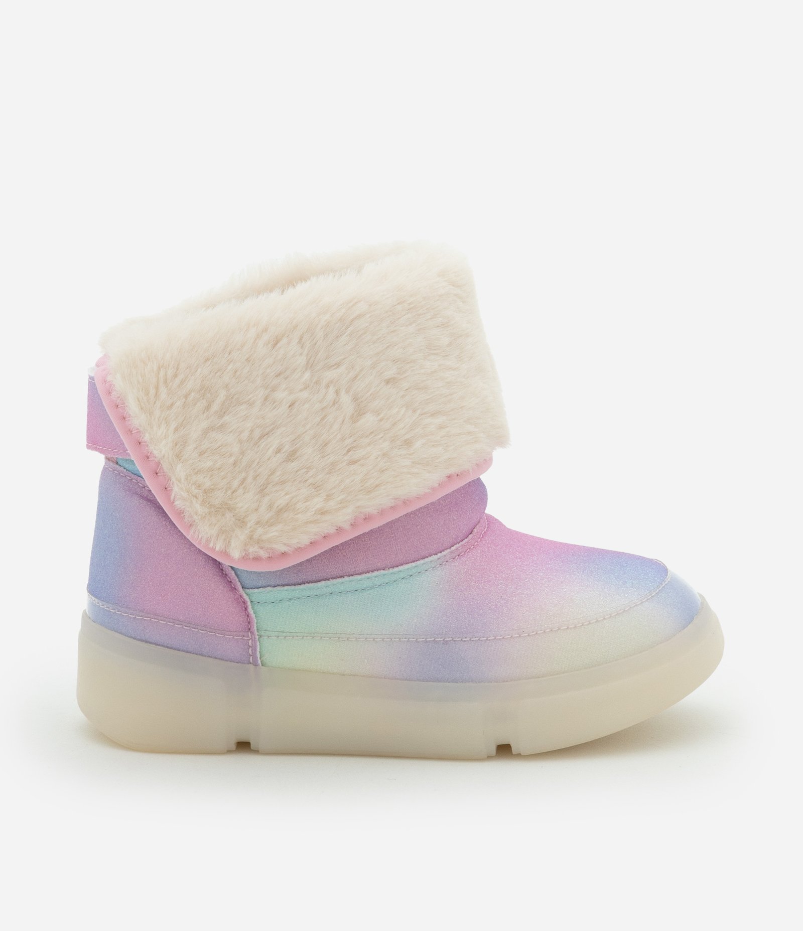 Bota Infantil com Sola LED e Estampa Tie Dye - Tam 20 a 30 Multicores 6