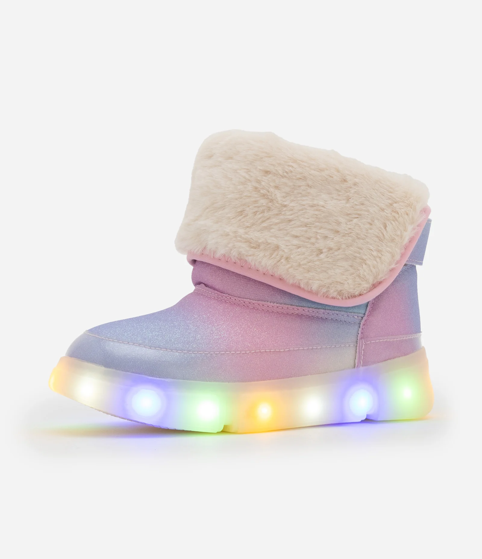 Bota Infantil com Sola LED e Estampa Tie Dye - Tam 20 a 30 Multicores 1