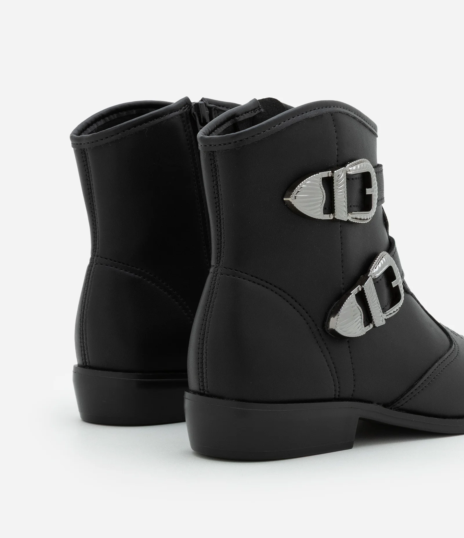 Bota Infantil Western com Tiras e Fivelas Molekinha - Tam 28 ao 35 Preto 2