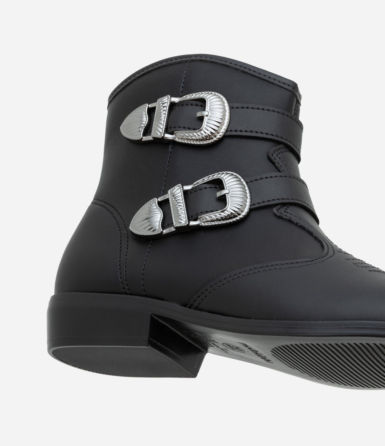 Bota Infantil Western com Tiras e Fivelas Molekinha - Tam 28 ao 35 Preto 4