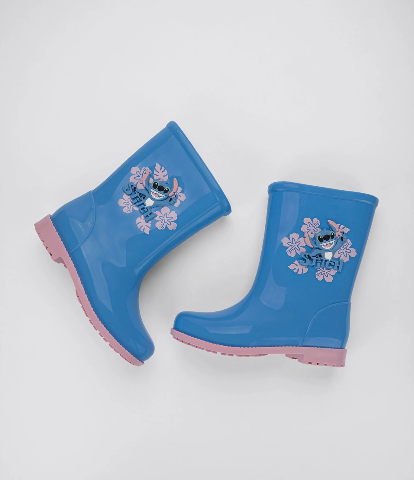 Bota Galocha Infantil com Patch do Stitch - Tam 23 a 33 Azul 3