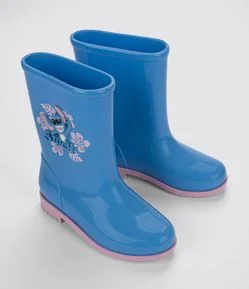 Bota Galocha Infantil com Patch do Stitch - Tam 23 a 33