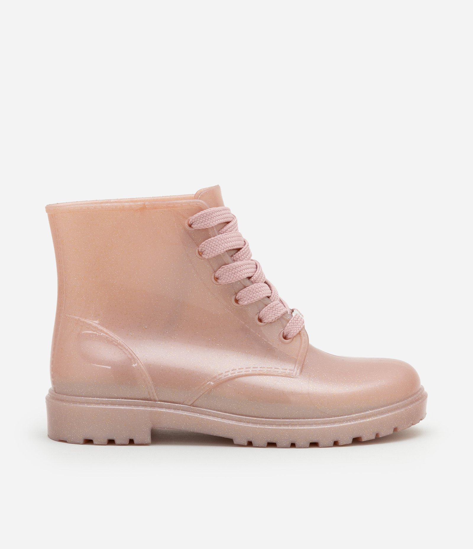 Bota Galocha Infantil com Glitter - Tam 27 a 35 Rosa 5
