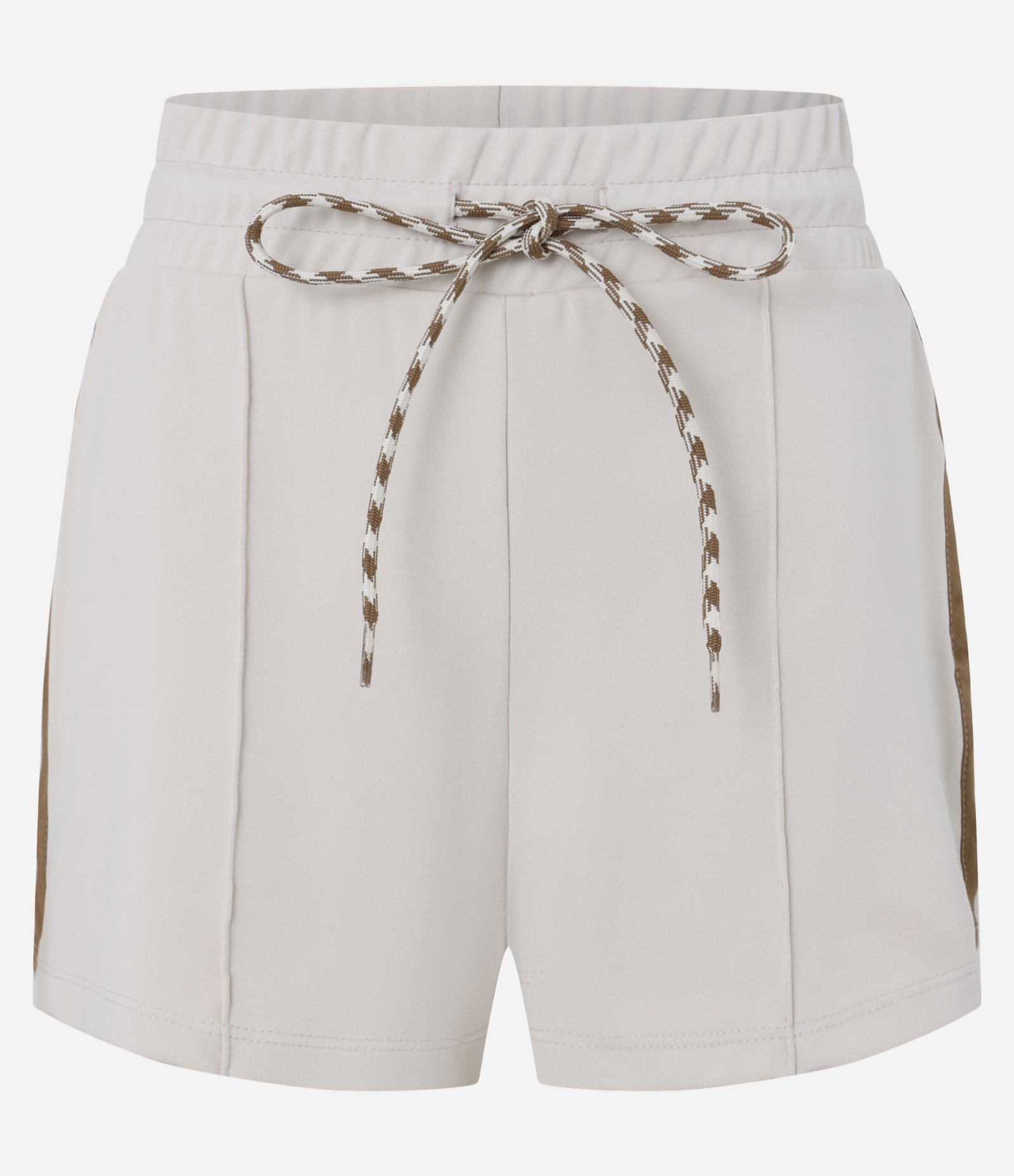 Short Regular em Helanca com Cós Elástico e Cordão Bicolor Bege 5