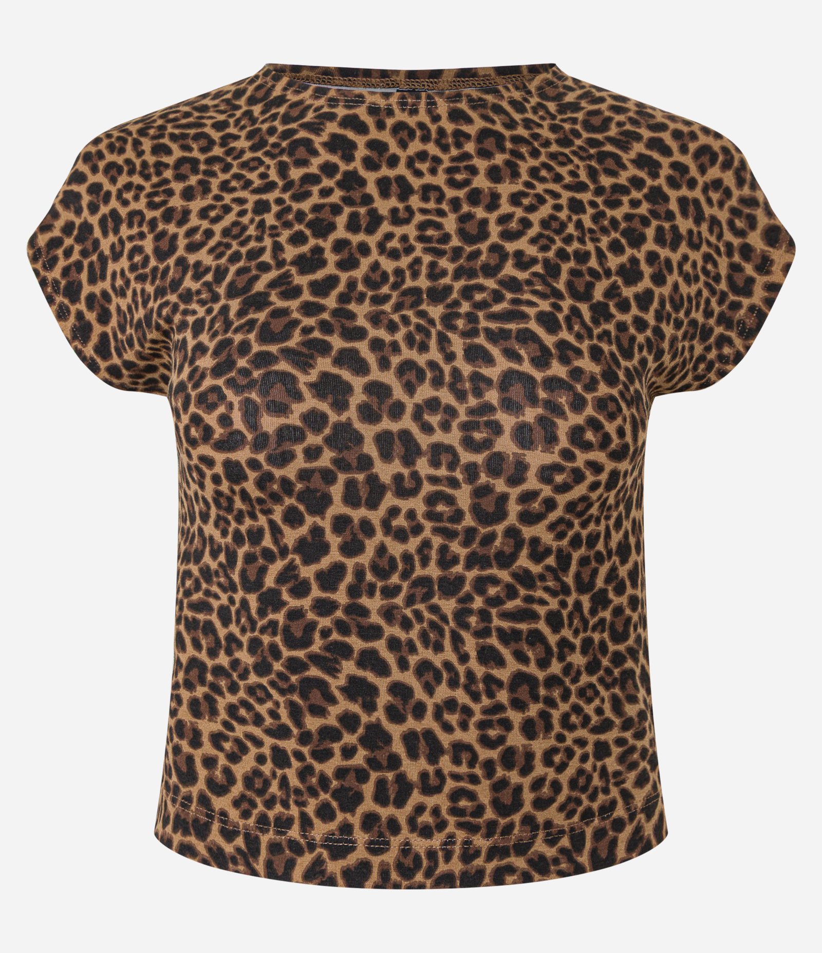 Blusa em Algodão com Estampa Oncinha Marrom 4