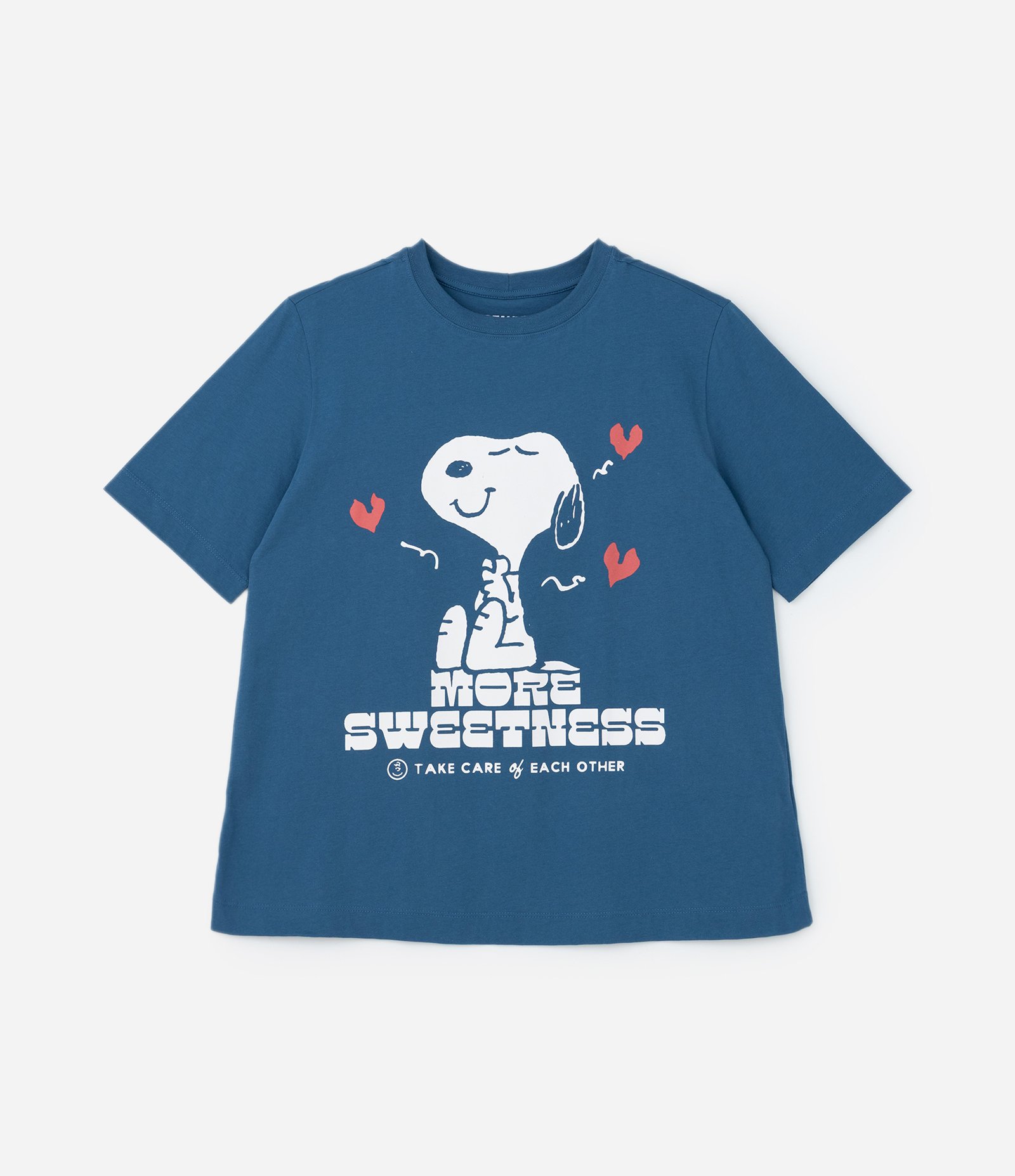 Camiseta em Algodão com Estampa do Snoopy Curve & Plus Size Azul 4