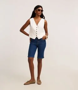 Bermuda New Ciclista em Jeans