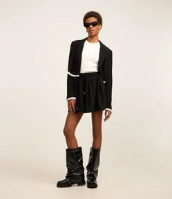 Saia Godê em Alfaiataria com Cós Sobreposto