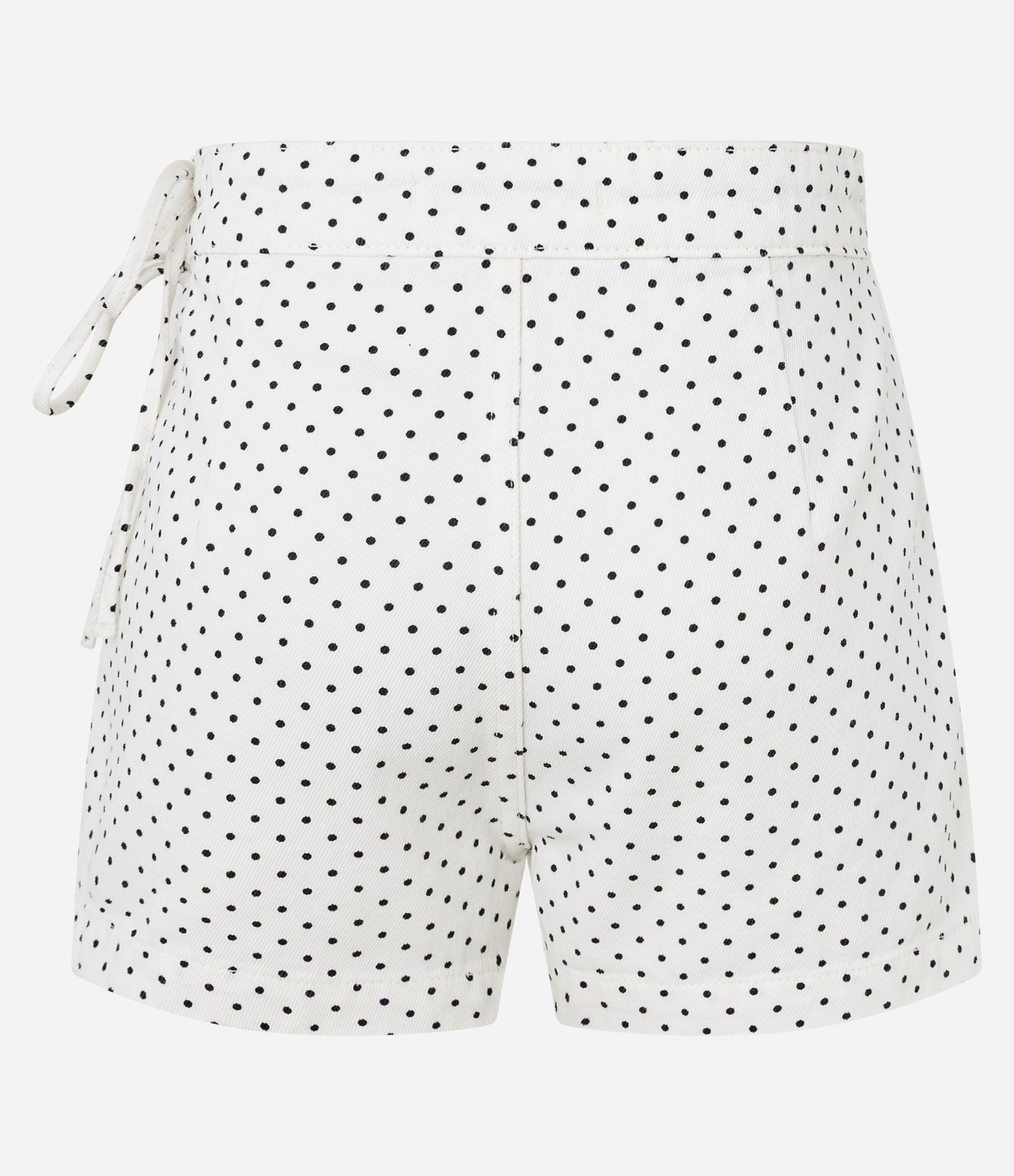 Short Saia em Sarja Poá com Amarração Lateral Branco 6