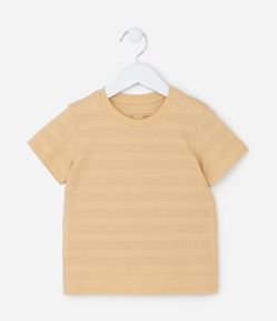 Camiseta Infantil Texturizada em Algodão - Tam 1 a 5 anos