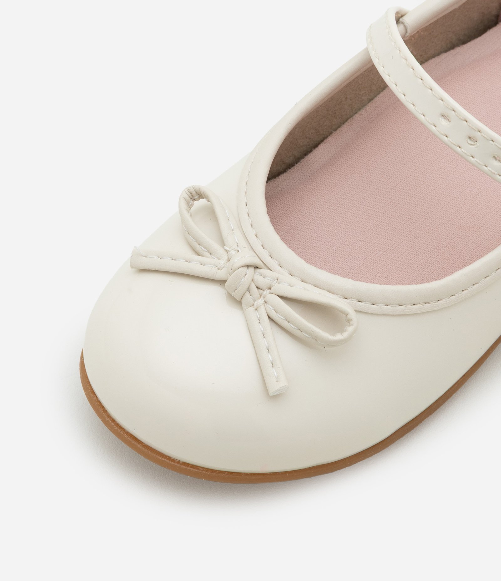Sapatilha Infantil com Laço Aplicado Molekinha - Tam 20 ao 25 Off White 4
