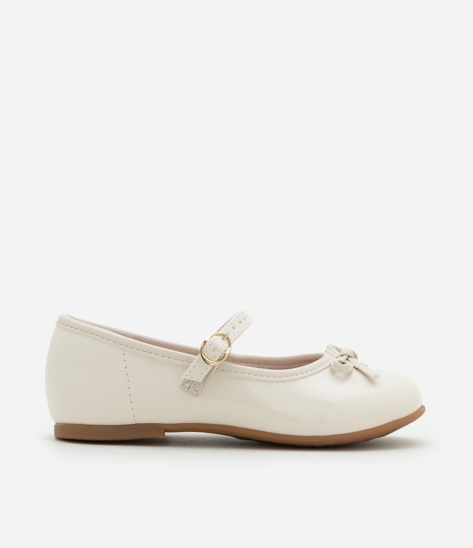 Sapatilha Infantil com Laço Aplicado Molekinha - Tam 20 ao 25 Off White 5