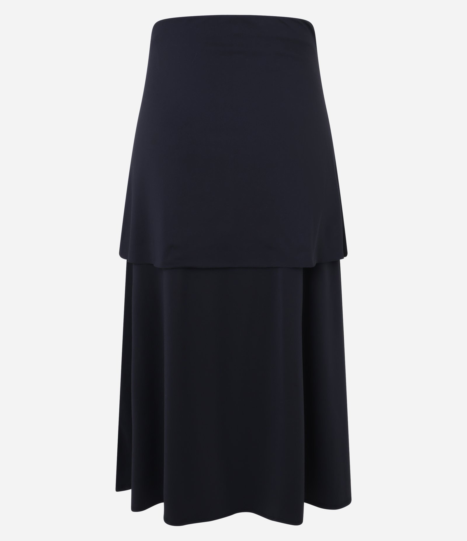 Saia Midi em Helanca com Amarração Frontal Preto 6