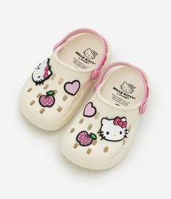 Sandália Babuche Infantil com Patch Hello Kitty - Tam 20 a 31