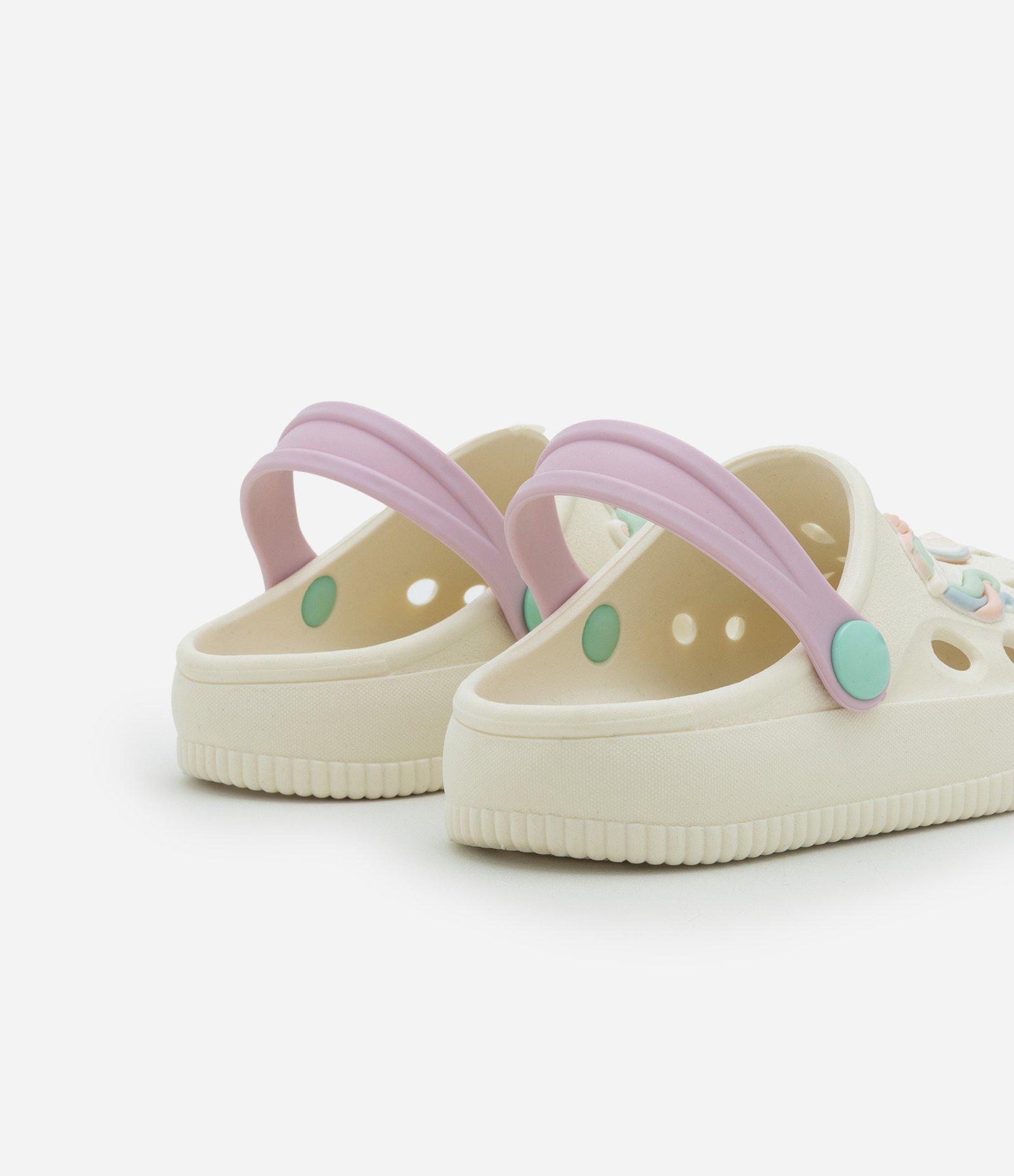 Sandália Babuche Infantil com Patch de Unicórnio - Tam 20 a 33 Off White 3