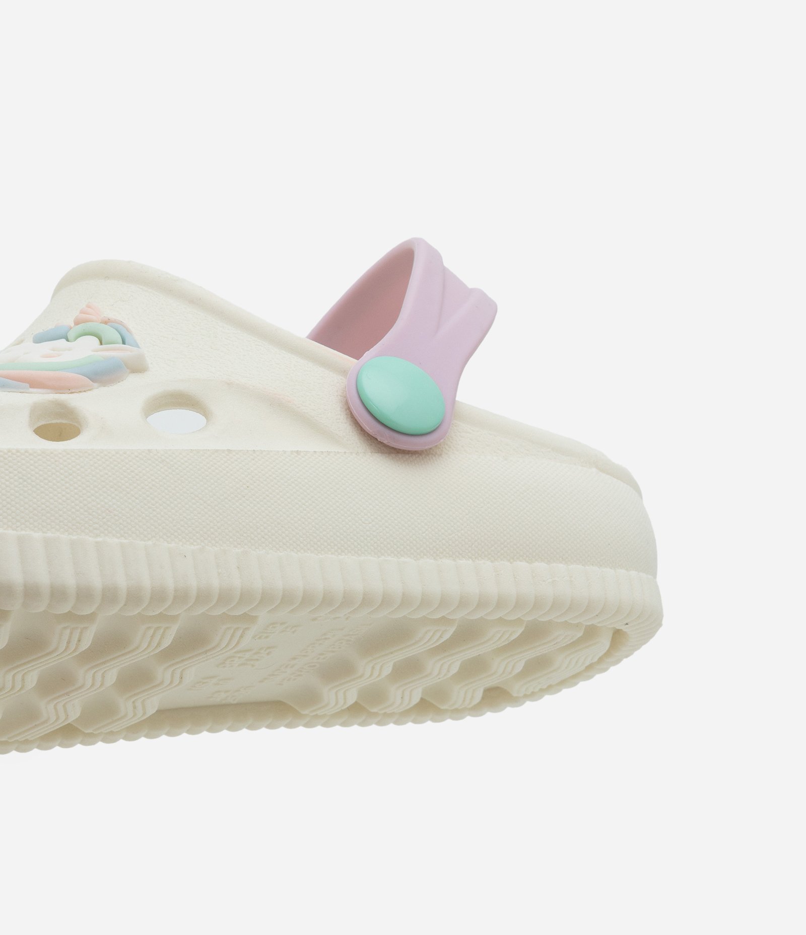 Sandália Babuche Infantil com Patch de Unicórnio - Tam 20 a 33 Off White 4