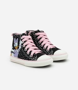 Tênis Infantil Abotinado com Estampa Minnie e Margarida - Tam 20 a 27