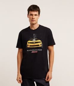 Camiseta Comfort em Algodão com Estampa Chevrolet
