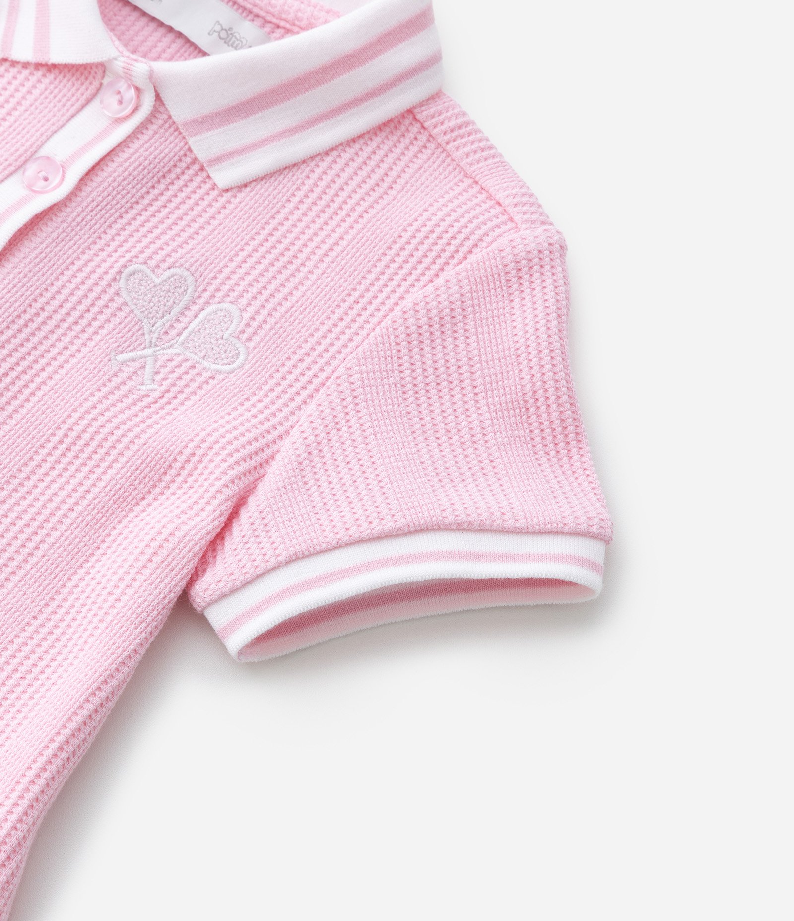 Vestido Infantil Tenista com Pregas - Tam 1 a 6 Anos Rosa 6