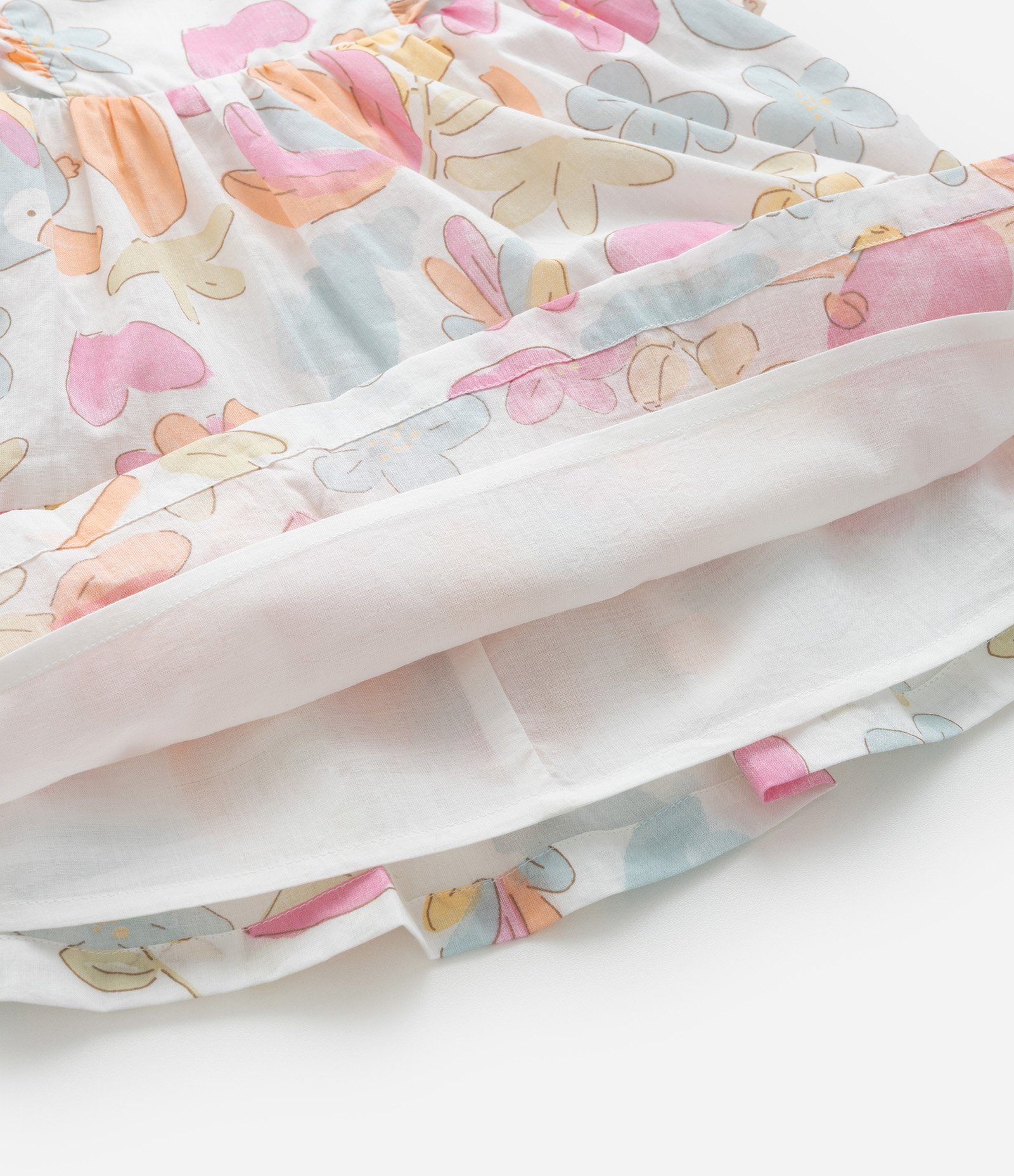 Vestido Infantil em Tricoline Babado e Calcinha - Tam 3 a 18 Meses Multicores 7