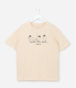 Camiseta Infantil com Estampa Capivara Radical - Tam 5 a 14 Anos