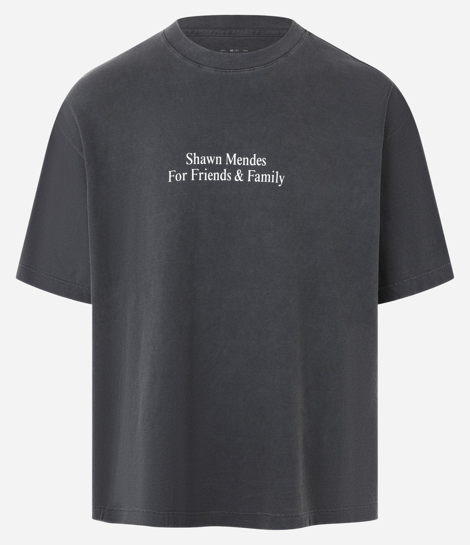 Camiseta Overboxy com Estampa do Shawn Mendes Cinza 6