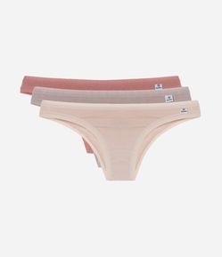 Kit 03 Calcinhas Biquíni em Algodão DelRio