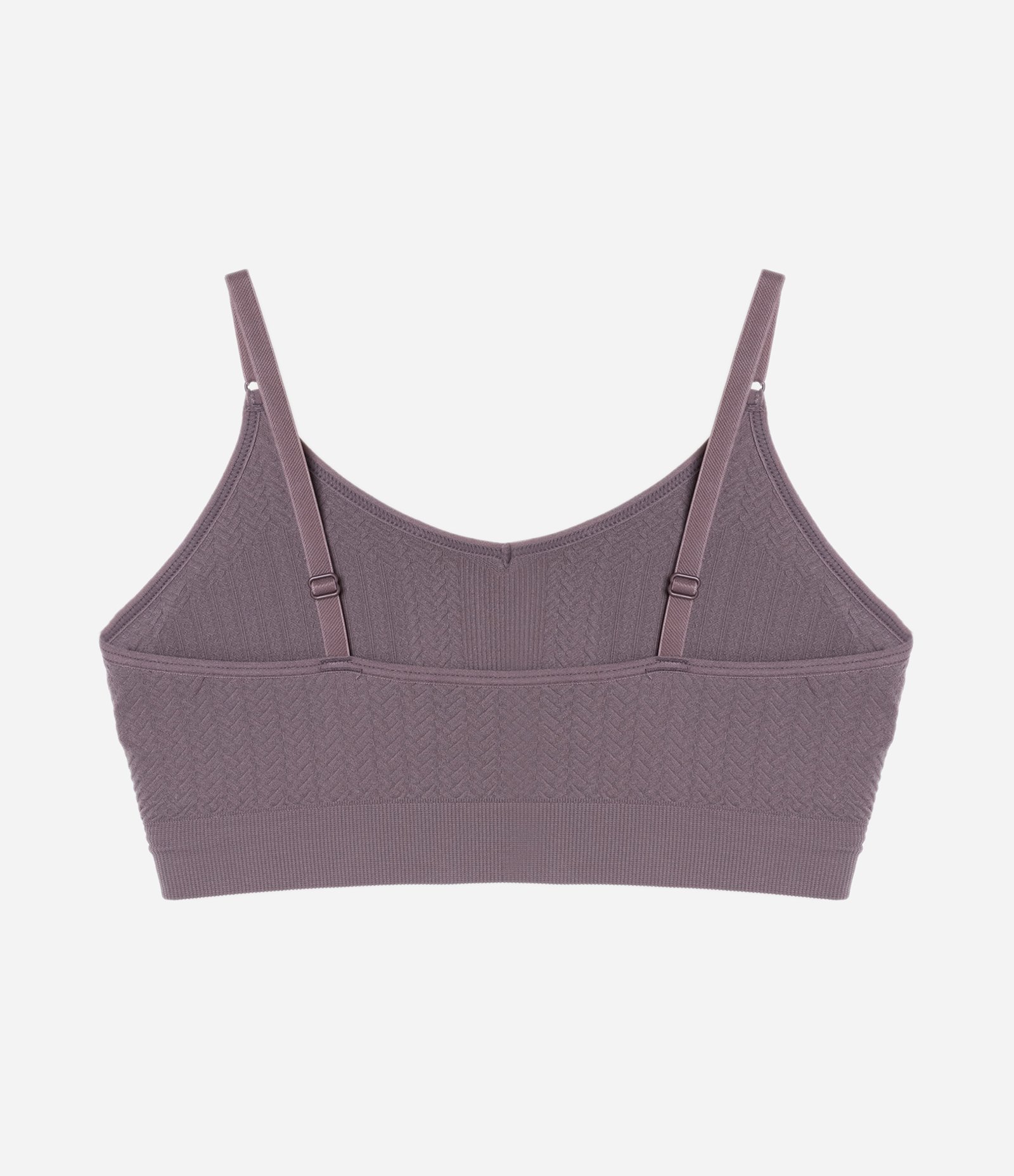 Sutiã Alongado com Bojo em Microfibra Texturizado DelRio Lilás Neutro 5