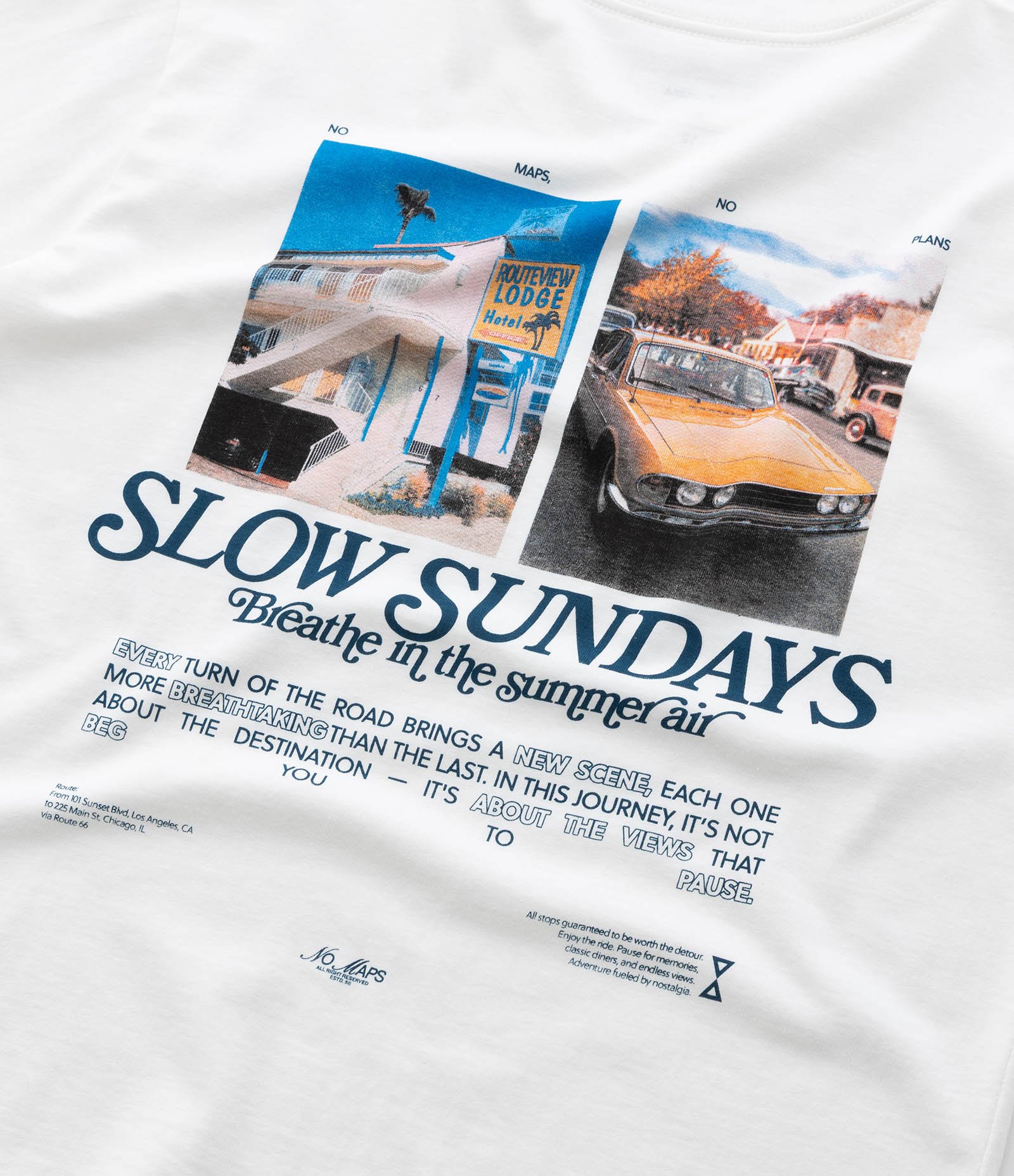 Camiseta Boxy Infantil com Lettering Slow Sundays - Tam 5 a 14 Anos Branco 4