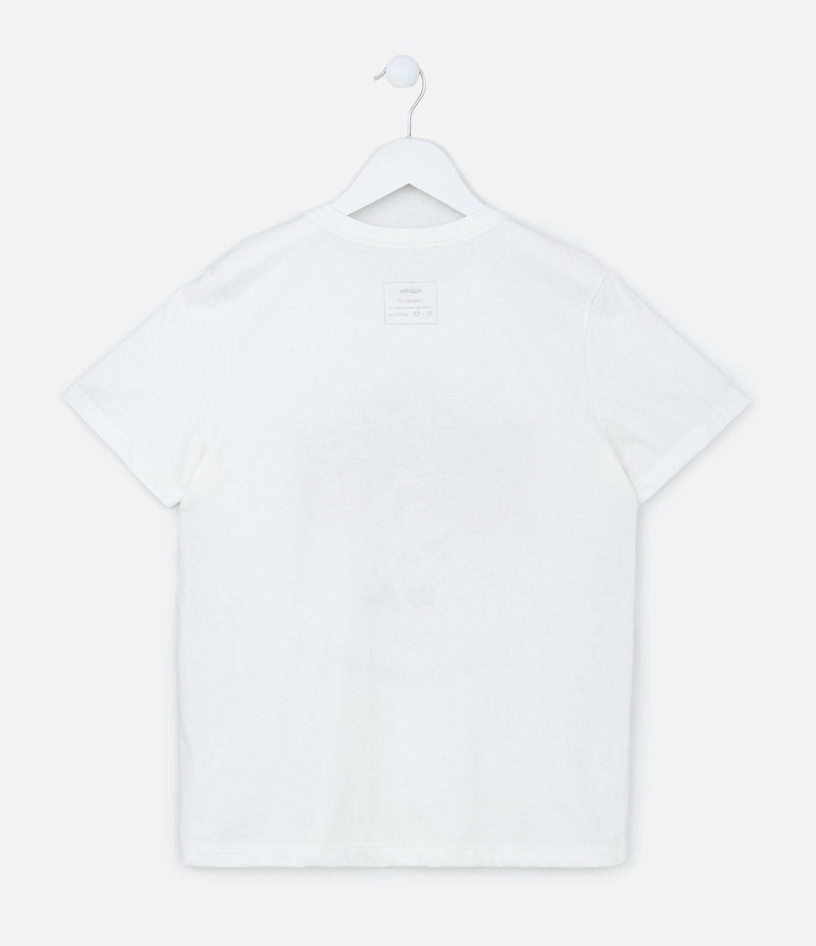 Camiseta Infantil com Estampa Capivara Positive - Tam 5 a 14 Anos Branco 2