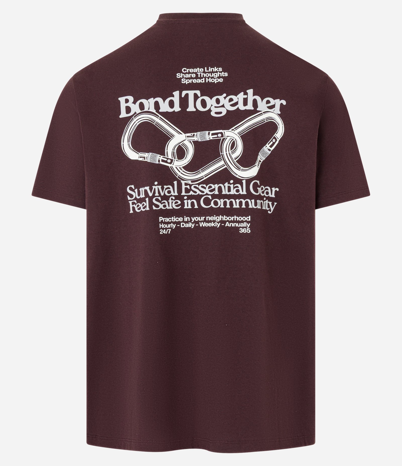 Camiseta Comfort em Algodão Peruano com Estampa Lettering Marrom 6