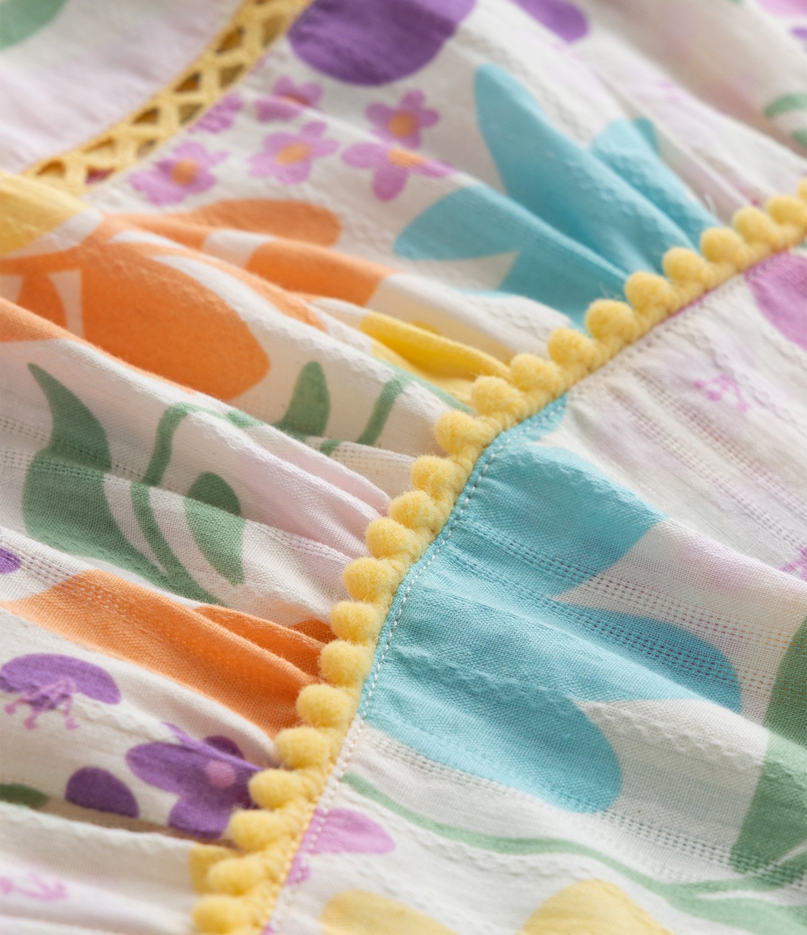 Vestido Infantil com Estampa Floral - Tam 1 a 6 Anos Multicores 4