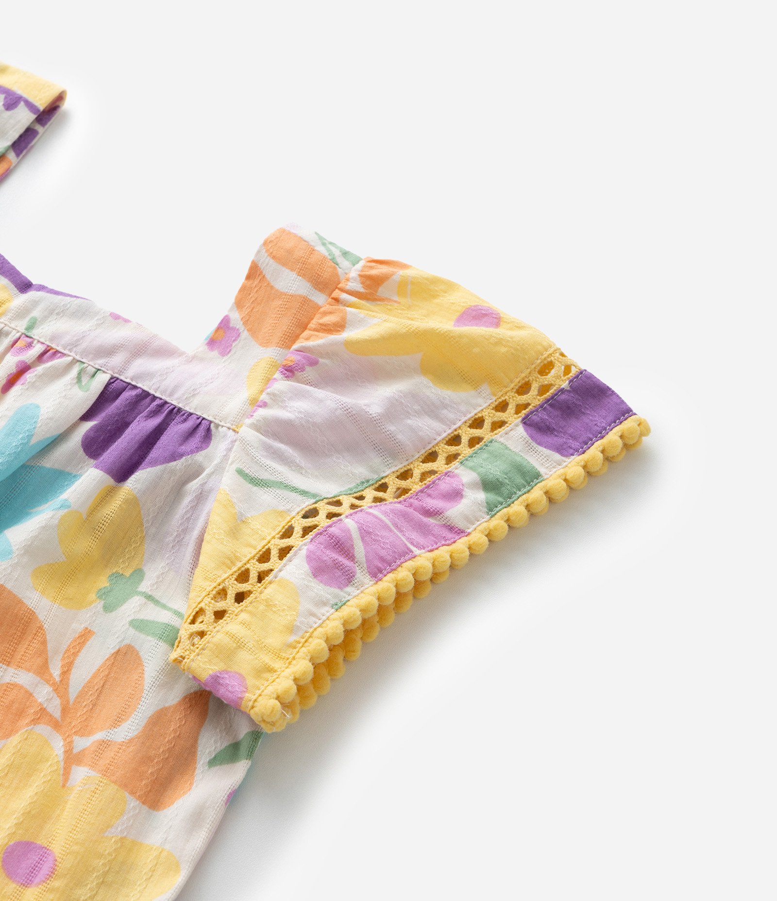 Vestido Infantil com Estampa Floral - Tam 1 a 6 Anos Multicores 6