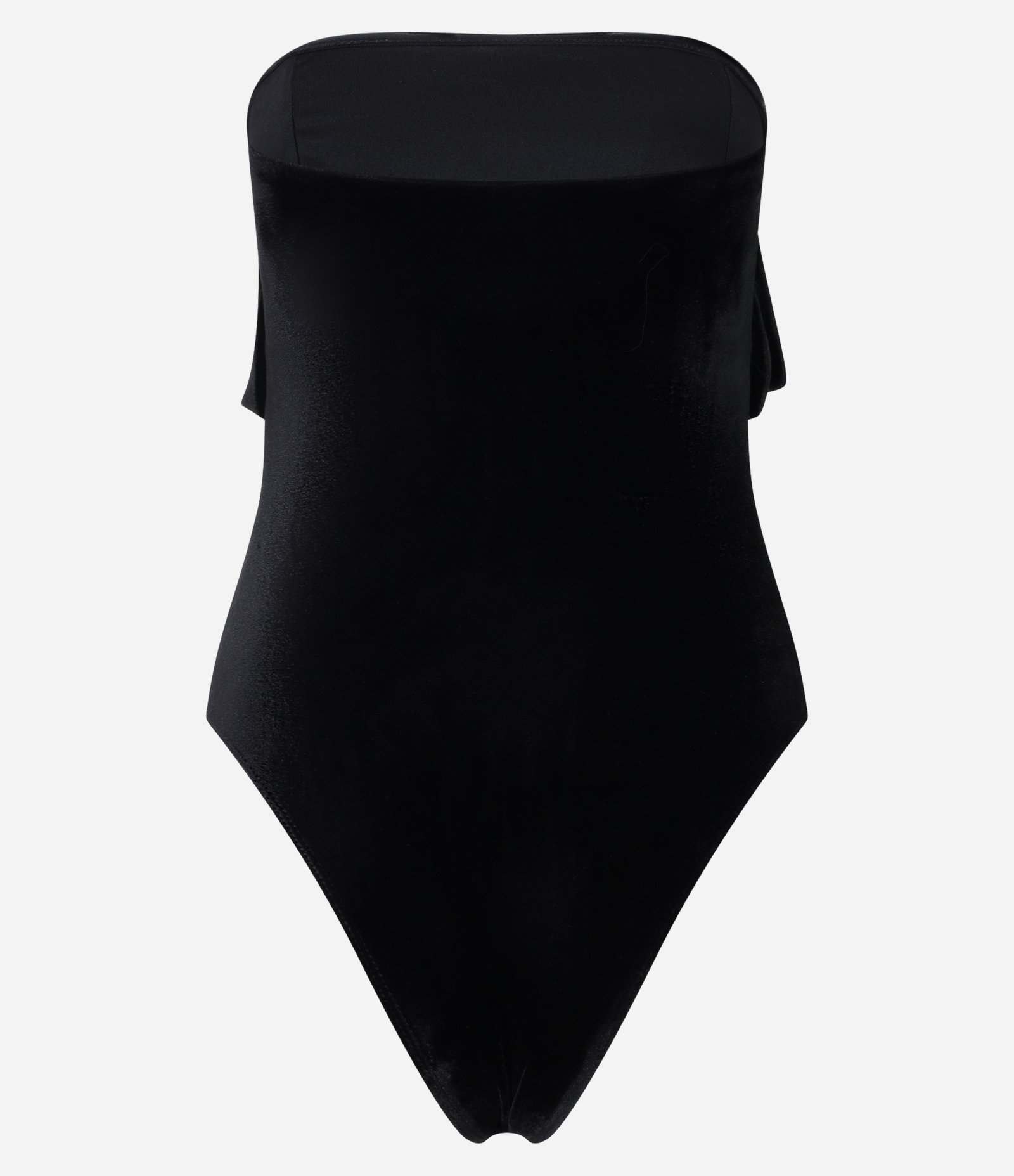 Body em Veludo com Pala Dobrada e Aviamento Frontal Preto 6