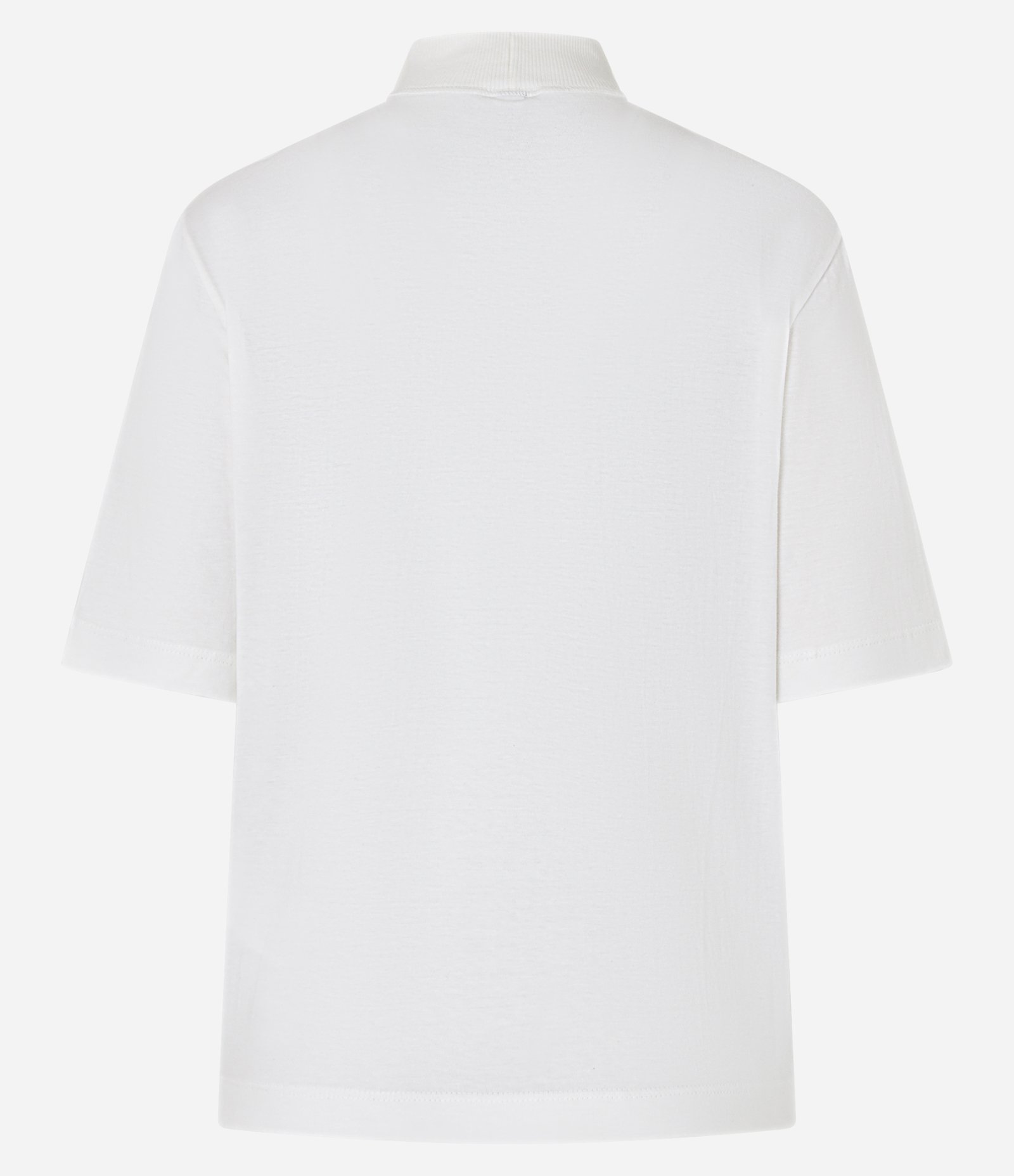 Camiseta em Algodão com Golinha Branco 5