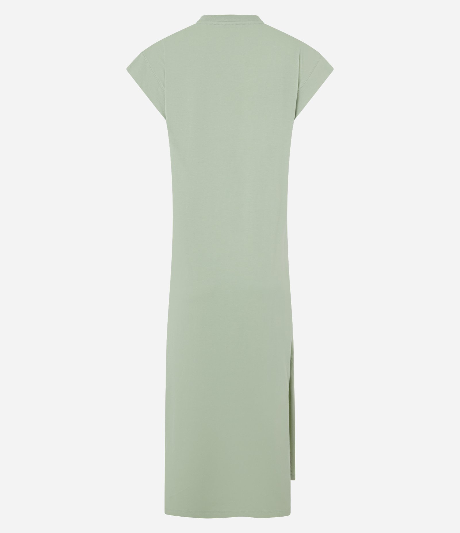 Vestido Long Midi com Estampa Floral e Fenda Verde 5