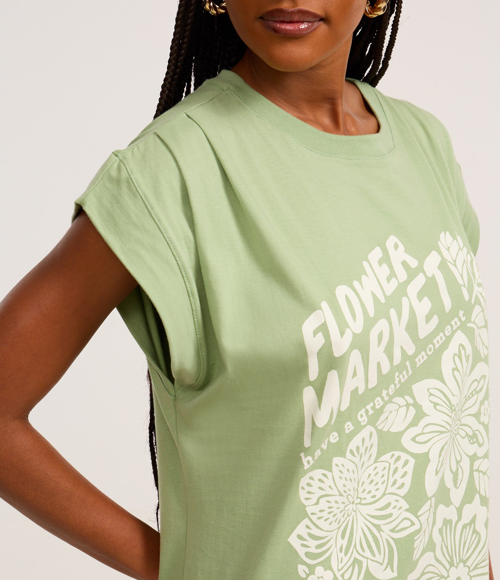 Vestido Long Midi com Estampa Floral e Fenda Verde 2